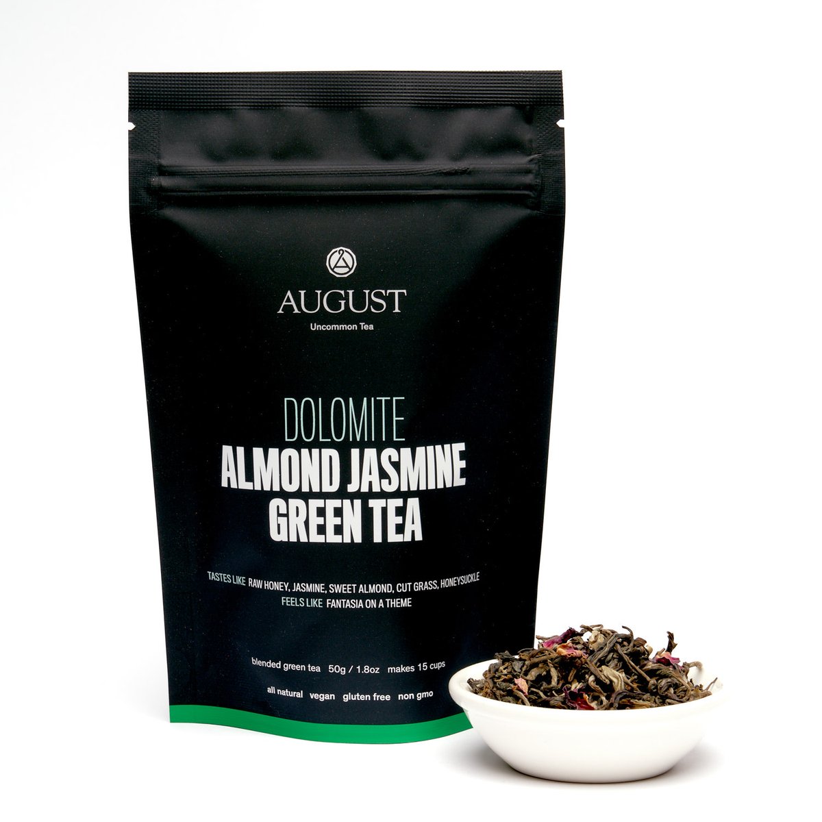 Meet Dolomite, a modern twist on jasmine green tea. The dark honey aroma contrasts with invigorating jasmine flowers. As you sip, the initial sweet aroma quickly gives way to bright notes of honeysuckle, jasmine, and rose.  august.la/products/dolom…