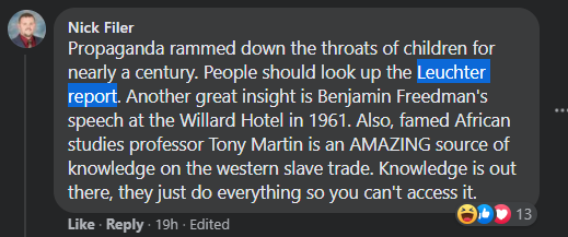 LucBernard's tweet photo. More Holocaust denial in the gaming space, also when I said Hell Let Loose was dangerous I was correct.

The gaming industry doesn't care I've brought it up many times. 

But Holocaust denial and antisemitism is still something they are ok accepting. https://t.co/W8fqA8h4aE