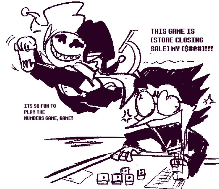 The two funny lads from Deltarune 