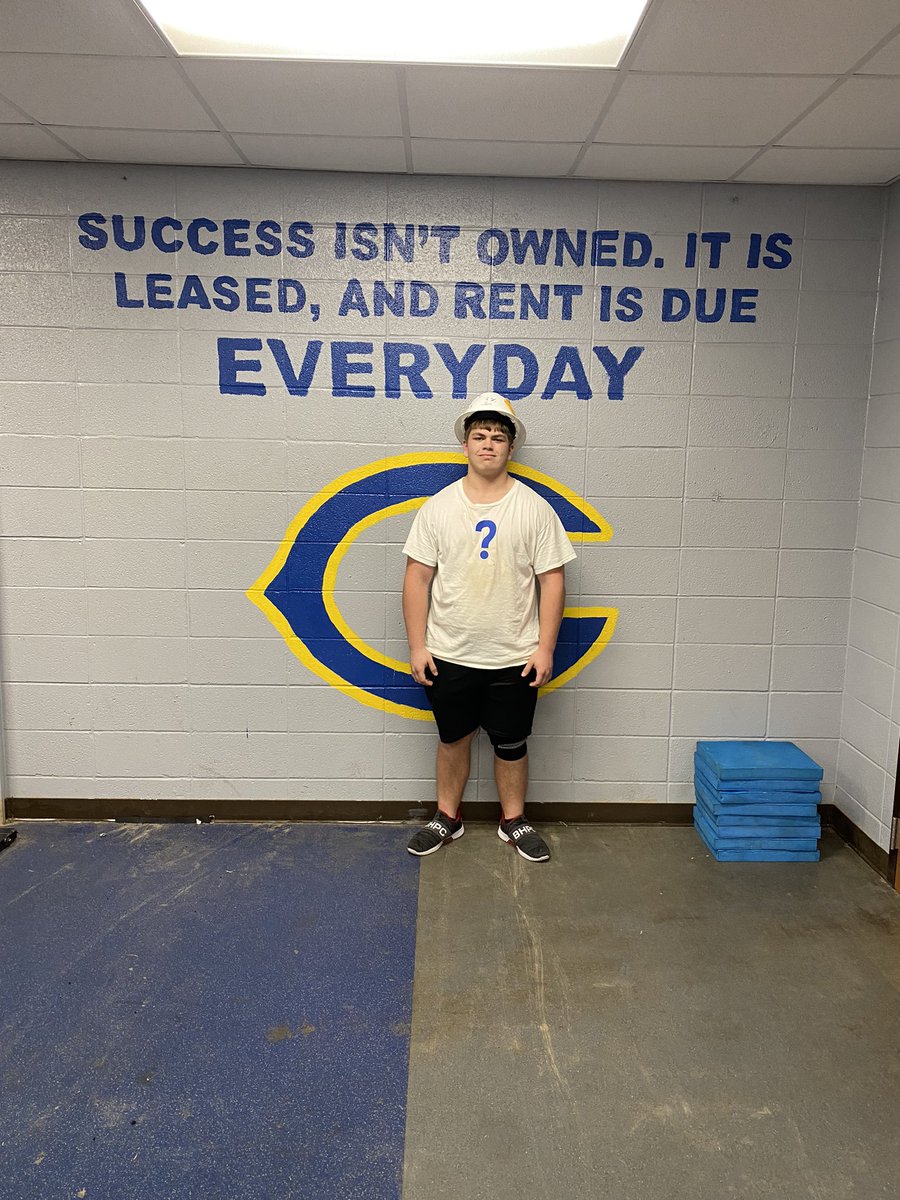 Landon Fillingame was this weeks Hard Hat winner! Filly brings it everyday and always displays a tremendous work ethic and leadership.