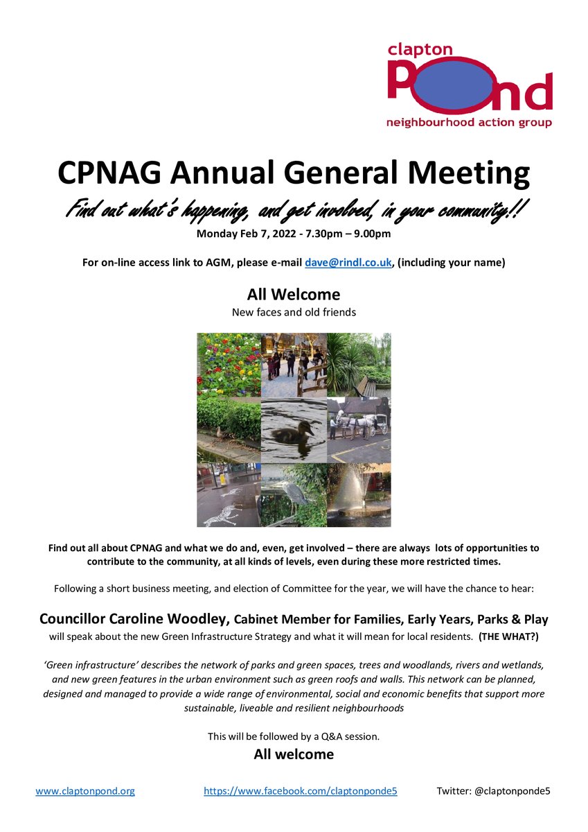 A Date for Your Diary

CPNAG AGM
Mon, 7th Feb, 7.30-9.00pm
All Welcome