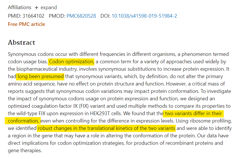 JikkyKjj's tweet image. Dr Chava Kimchi publishes a paper in 2019 proving that changing the gene sequence of a protein does not produce the same protein, as Moderna claimed.

In 2021 her daughter is killed.

This is not a game.
#coptigate #modernagate #jikkyleaks
@eh_den @chrismartenson