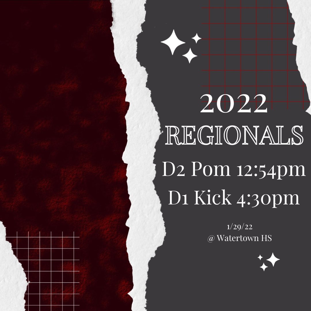 Regionals tomorrow!! 🎉