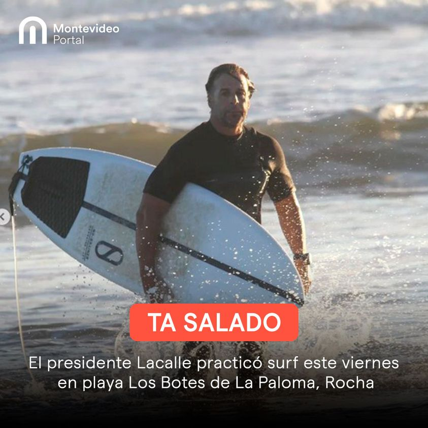 shimar13's tweet photo. De no creer . 22 muertos. 13625 contagiados y el surfeando. Lindo gobierno tenemos. Le importa poco lo que estamos pasando
El presidente #LuisLacallePou mostró en la tardecita de este viernes su destreza como surfista, al correr olas en playa #LosBotes de #LaPaloma, en #Rocha https://t.co/mA28YwgoNW