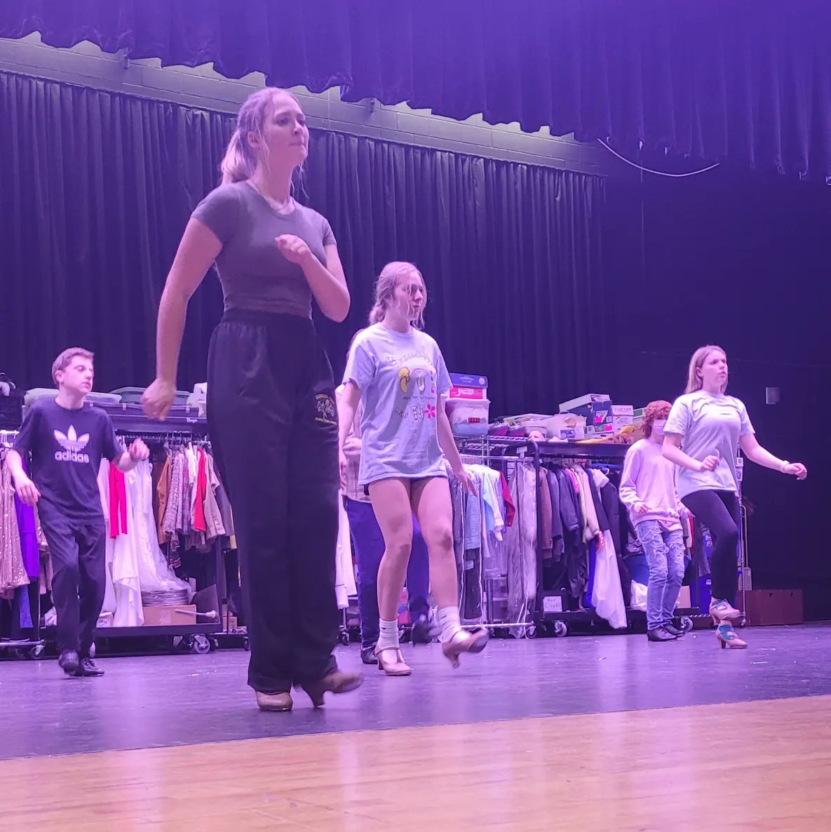 KDHSDramaClub's tweet photo. Here's some great shots of our cast working hard this week at rehearsals! Tomorrow's set construction will start at 11am in the KD Auditorium. There is a lot to be done so any help would be greatly appreciated! Cast members, be sure to look at the detailed schedule! https://t.co/NYMVJdsvbk