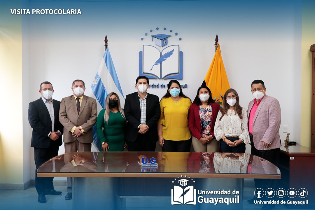 UdeGuayaquil's tweet photo. #NoticiasUG || Recibimos la visita de @CinthyaGame Viceministra de Educación y @YeceniaLimon Subsecretaria de Educación del Distrito Guayaquil - Zona 8, para dialogar con nuestras autoridades sobre temas académicos y la posibilidad de firmar convenios entre ambas instituciones. https://t.co/Qk5NTjtWs1