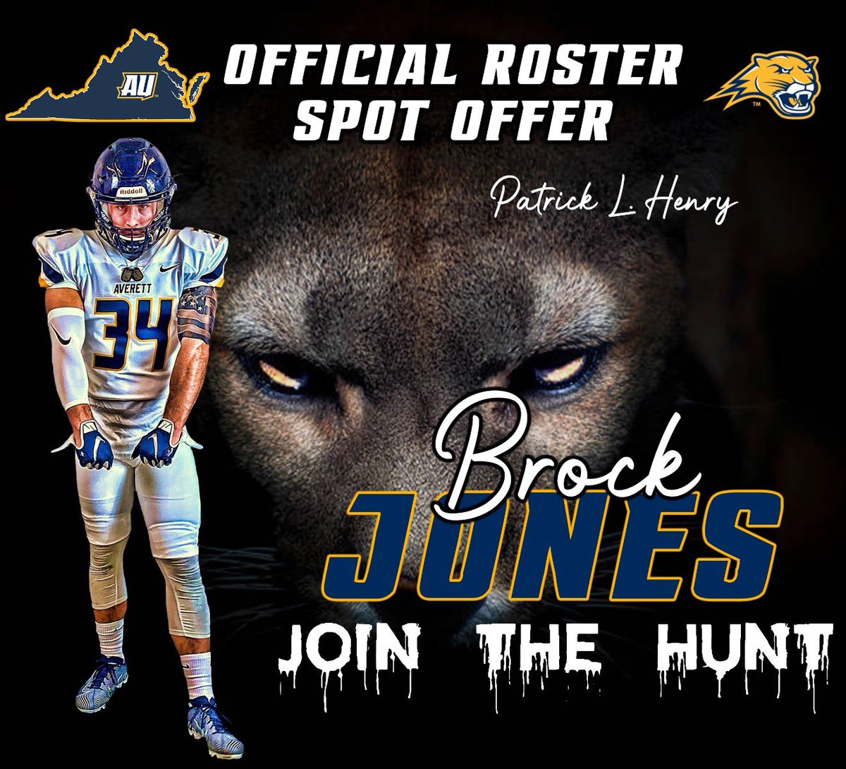 B_x_J15's tweet photo. After a Great visit blessed to receive my first offer from Averett University!@Coach_Blackk4 @AverettFootball https://t.co/2U6NftJKjS