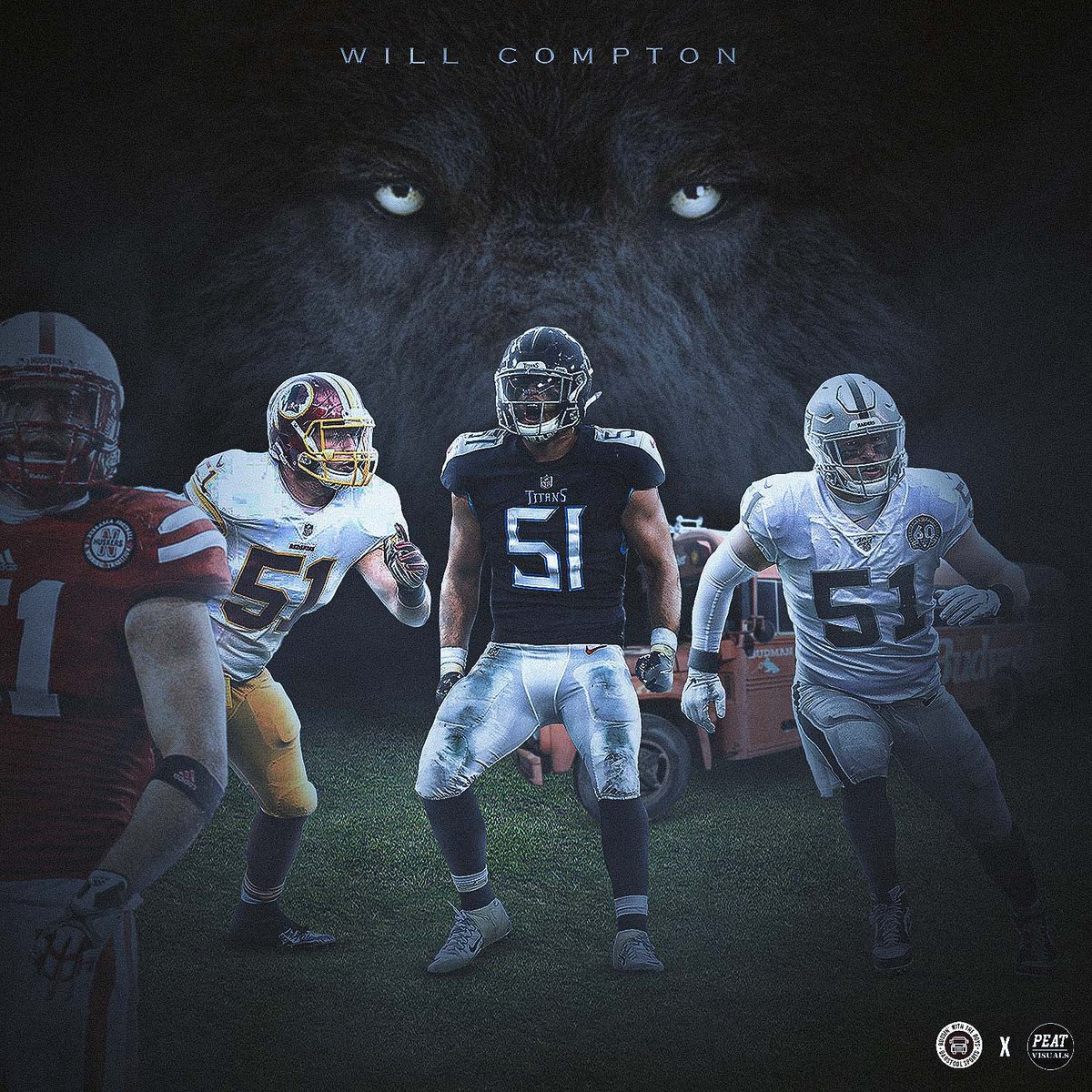 peat_visuals's tweet image. Had to make something for The Boy 🐺 @_willcompton @BussinWTB