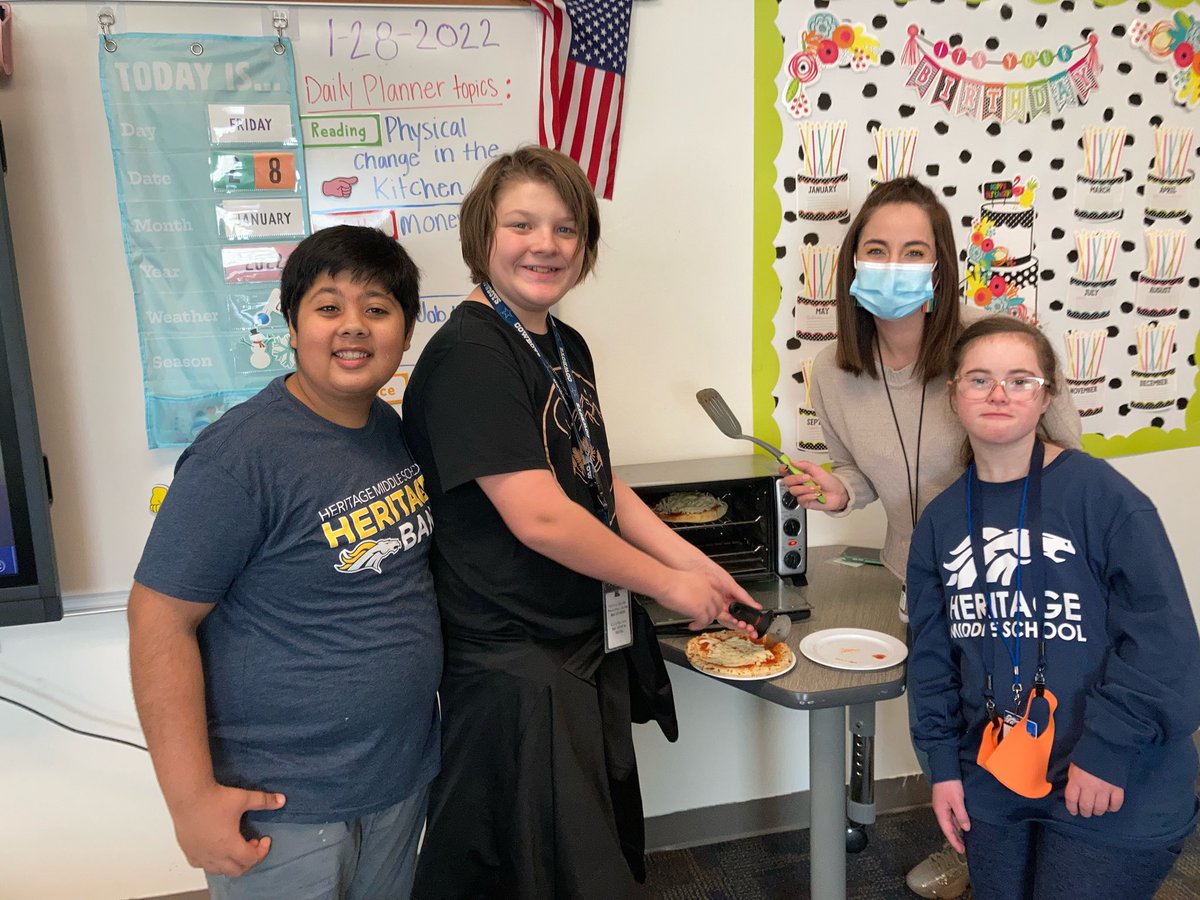 TES_MsM's tweet photo. Practicing life skills 🍕the kiddos did a great job following a recipe! Proud teacher! https://t.co/hLvrug3Rqb