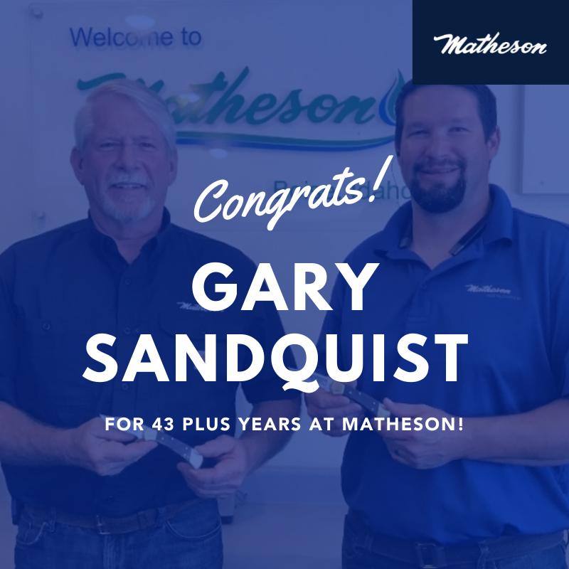 Matheson_Inc's tweet photo. Congratulations to Gary Sandquist for 43 plus years at Matheson and on his retirement!

Read a few words and highlights about Gary and his career at Matheson from his co-workers and friends on our blog: https://t.co/zaoRABTLor https://t.co/PKCO41wirL