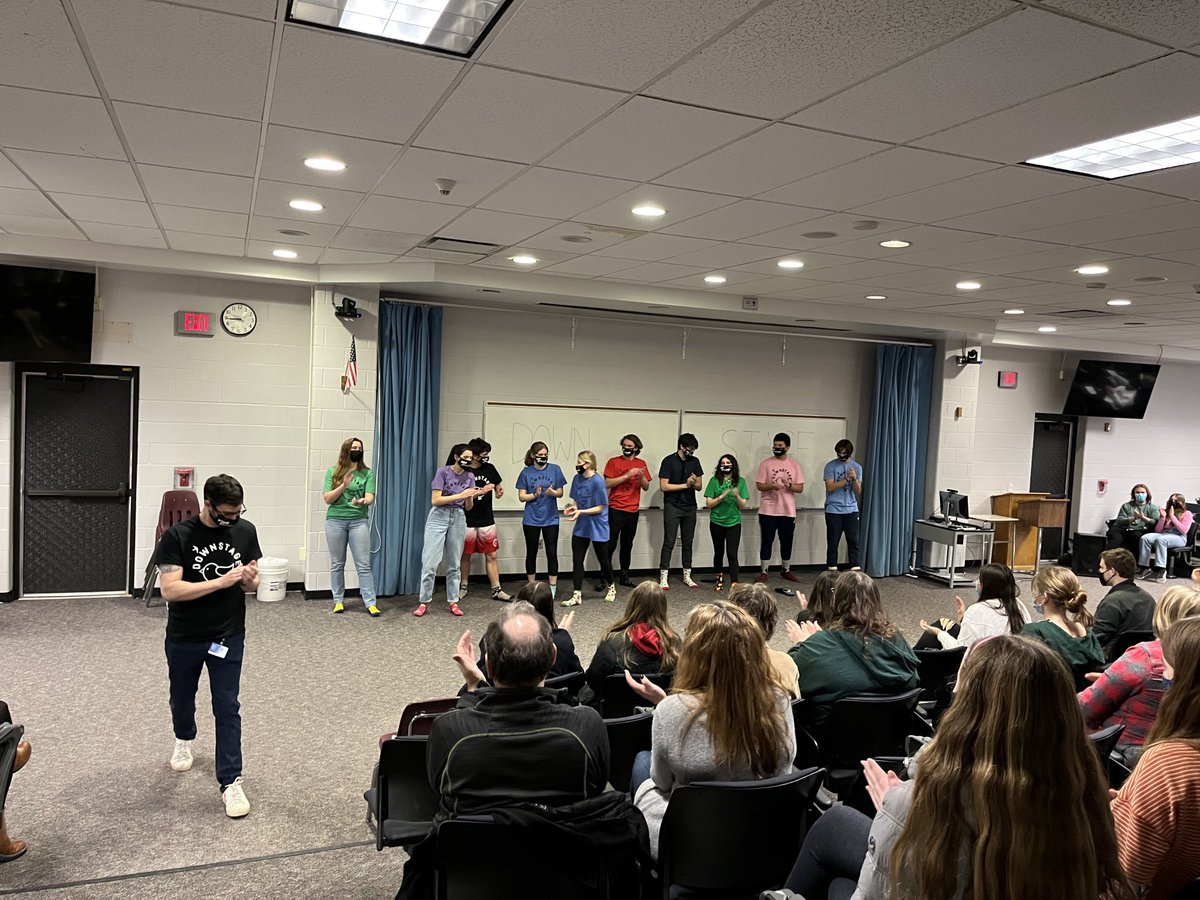 First Downstage show in … forever 👏👏👏 #fhsimprov