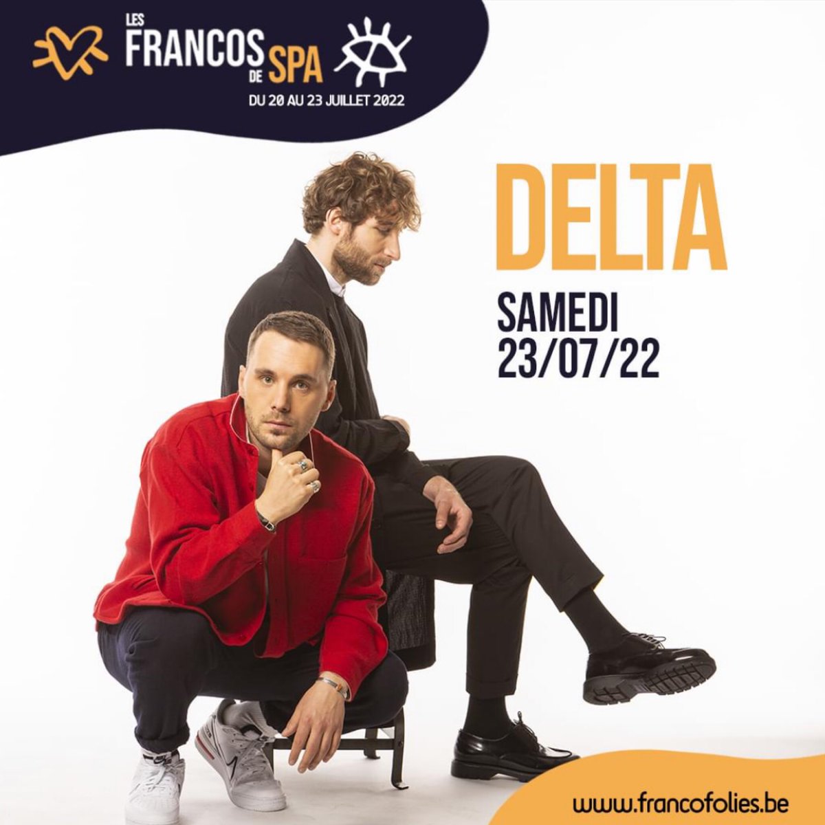 Le groupe <a href="/Delta_Groupe/">Delta</a> sera présent aux <a href="/francosdespa/">Francofolies de Spa</a> le samedi 23 juillet 2022.
Pour réserver 👉 francofolies.be/artistes-infos…