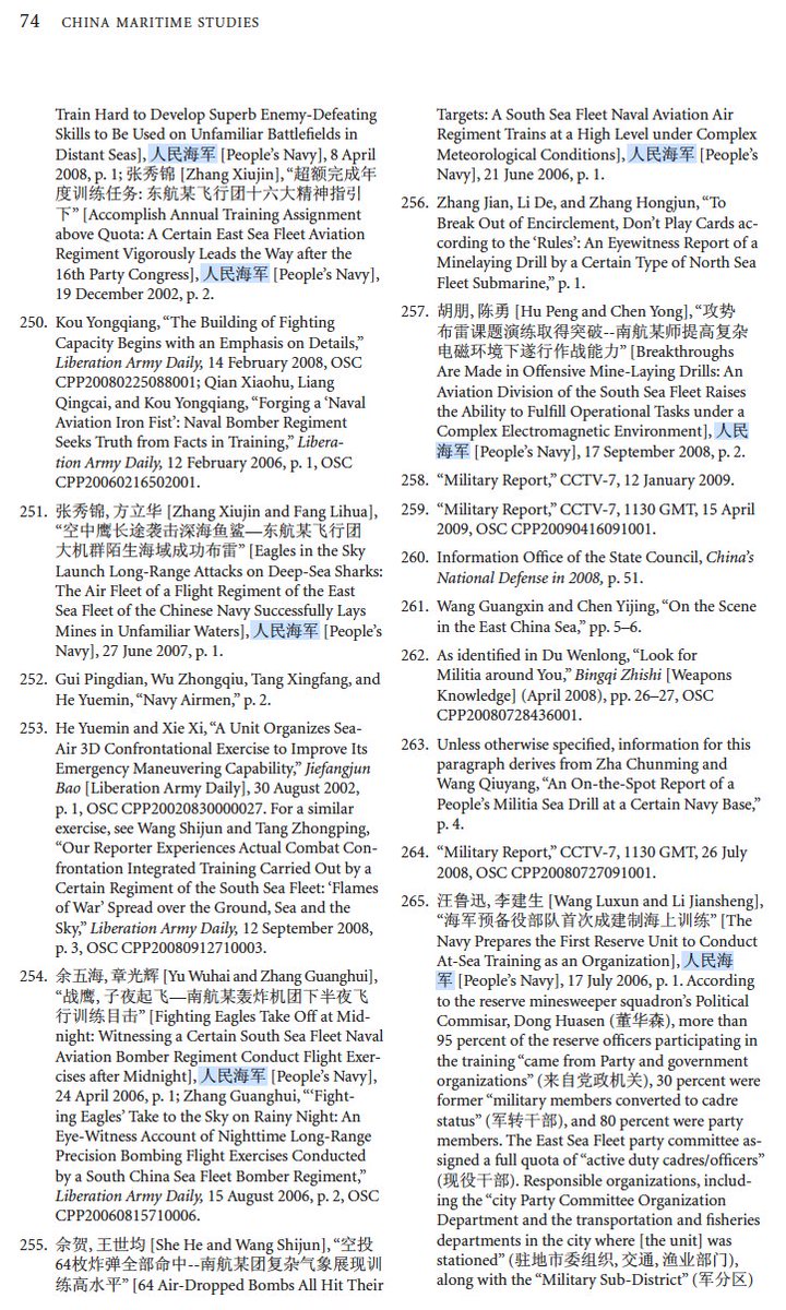 AndrewSErickson's tweet photo. This was 5 years before @KennedyMaritime joined @NavalWarCollege & we began focused research on the #PAFMM.
Having long noticed references to #MaritimeMilitia dating back to at least early 2000s in official People's #Navy (#人民海军), I included some in @ChinaMaritime Report #3. https://t.co/Ht1xBN4urV