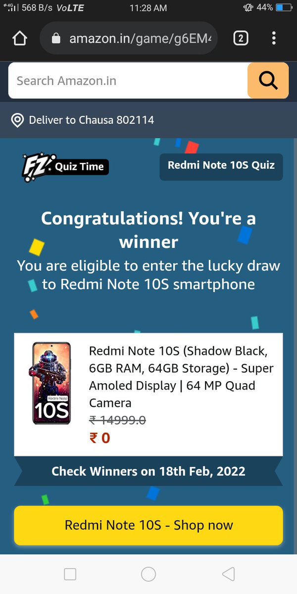 SachinS80338166's tweet image. #Amazonanswerandwin