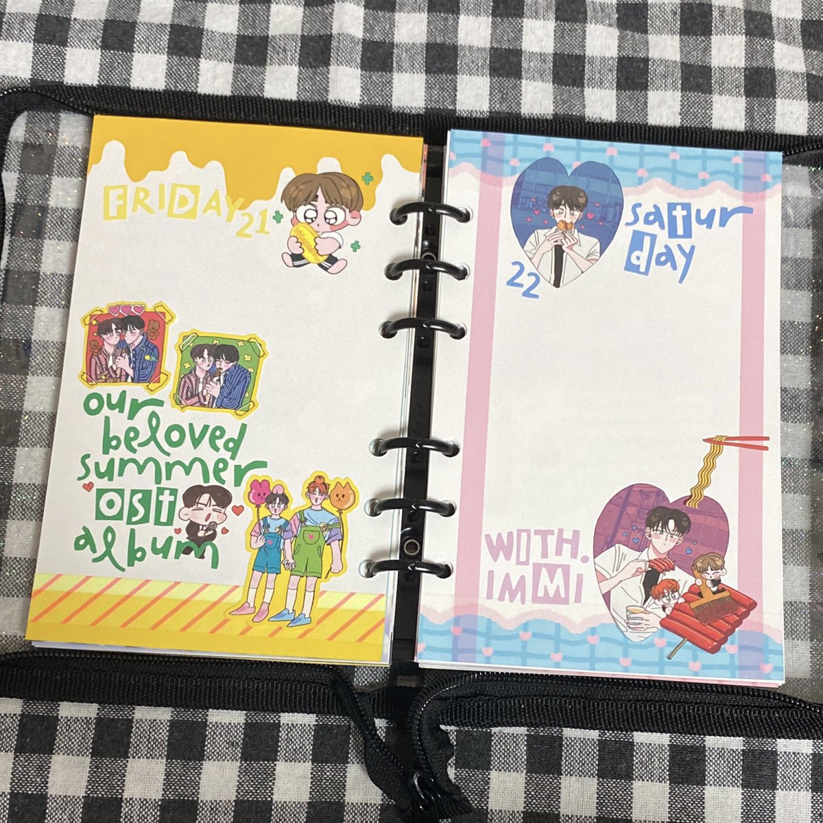 v_vint5's tweet photo. 220121-0122 엑소 다이어리꾸미기 다꾸
ㅤㅤㅤㅤㅤㅤㅤㅤㅤㅤㅤㅤㅤㅤ
🔻
📒 다이어리
루카랩 아카이브

✂️ 스티커
멉님 데이트새준, 얌얌새준 스티커

🎞 마스킹테이프
페인트 다이컷 마스킹테이프
라라하우스 - 보들마테
- https://t.co/KU6glOi55u