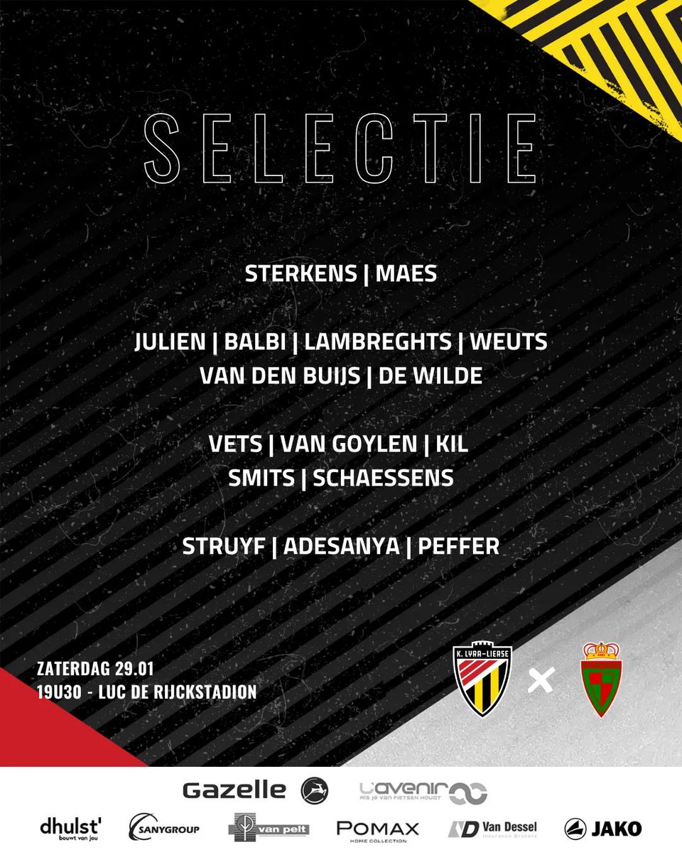 klyralierse's tweet photo. ๐ #SELECTIE | We beginnen er terug aan met deze wedstrijdkern!
Lees meer op >> https://t.co/KZ1zF4Nh1H
#kllhou #lyralierse #kll https://t.co/Xc2A8UqBIi