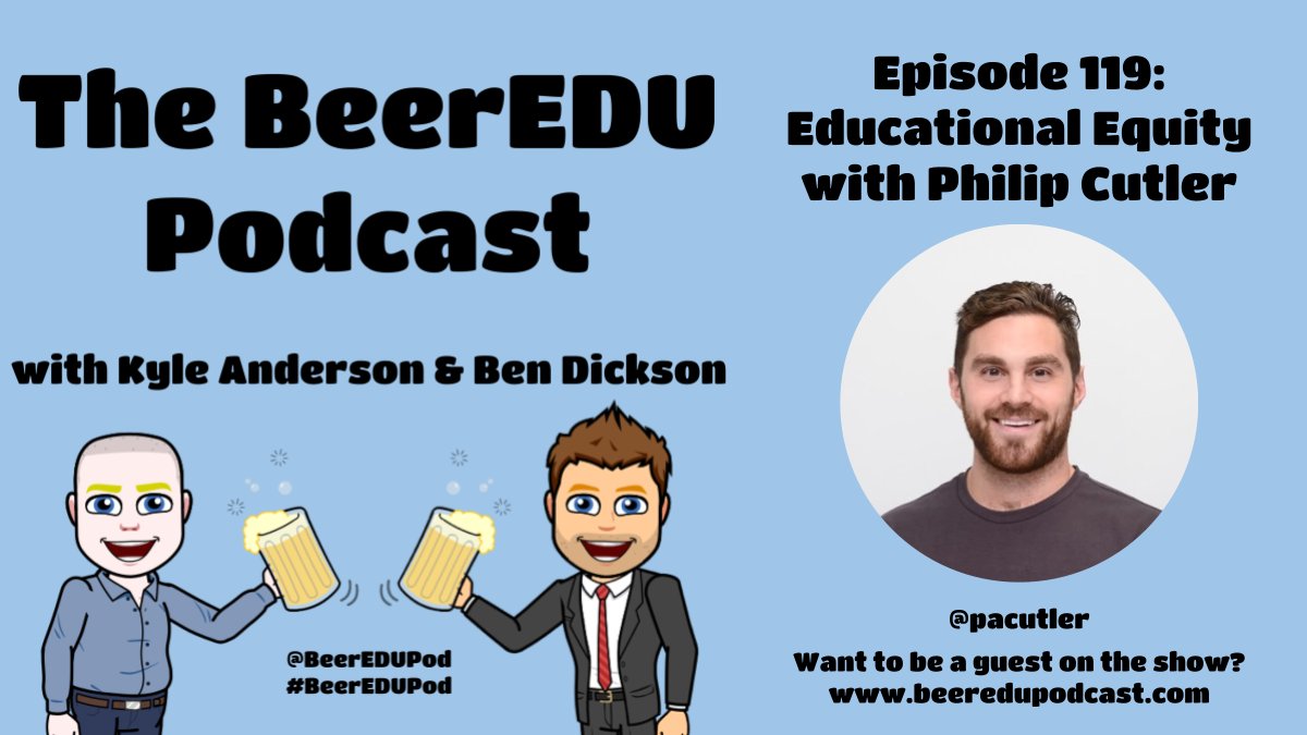 BeerEDUPod's tweet photo. New episode on Saturday! Check out Episode 119: Educational Equity with @pacutler, co-founder of @paperlearning!  Listen on your favorite podcast app!

#nvedchat #teachnvchat #caedchat #wearecue #springcue #cvtechtalk #cvcue #sgvcue #capcuepln #punkrockclassrooms #edtech https://t.co/8PLxPOYlpL