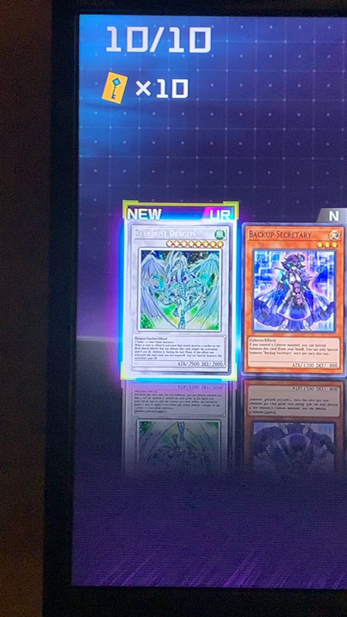 QuentinBabb's tweet photo. @ruxin34 BRO IT HAPPENED. It’s possible!!!

Glossy Stardust in Master Duel 🤯 #MasterDuel #StardustDragon https://t.co/KrgTC9GSQ2