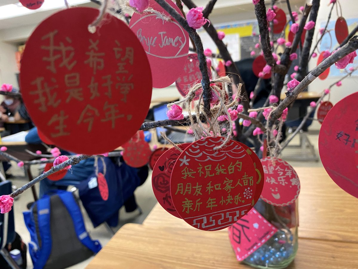 Chinese_Edison's tweet photo. Chinese students wrote new year wishes to welcome Year of the Tiger 2022. @monica_bentley1 @EdisonHSEagles 😀 https://t.co/wpGzNXkDMy