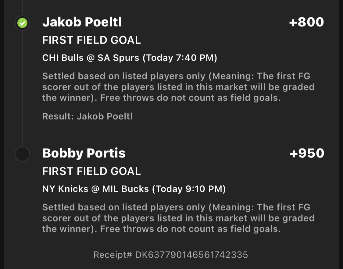 DotBets's tweet photo. Can Bobby Portis get it done?!👀

Lottery ticket 1st Basket Parlay has legs! 

Send positive vibes 🎯🎯 https://t.co/cefUdrUBmF