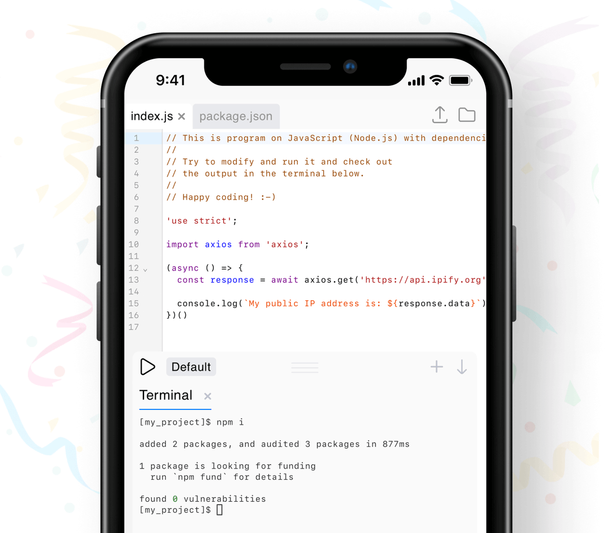 CodeSnack IDE tweet media