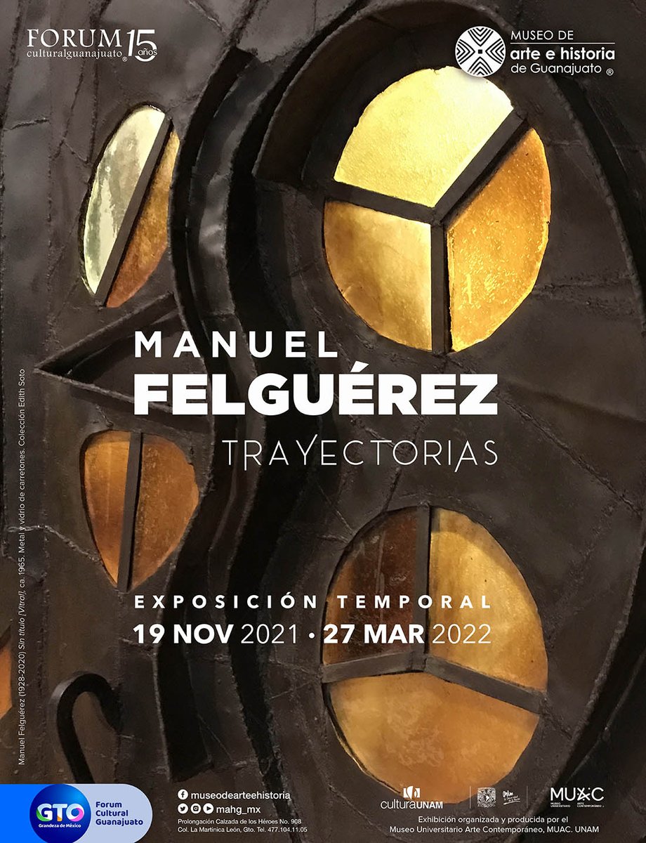mahg_mx's tweet photo. Manuel Felguérez (1928-2020) es un artista clave de la Generación de la Ruptura, considerado como pionero en el arte digital y arte conceptual. 

Aprovecha la exposición #Trayectorias en el MAHG, que es posible gracias al @muac_unam con apoyo de @MAAMF_Oficial

#ManuelFelguérez https://t.co/nbxELp5PMW