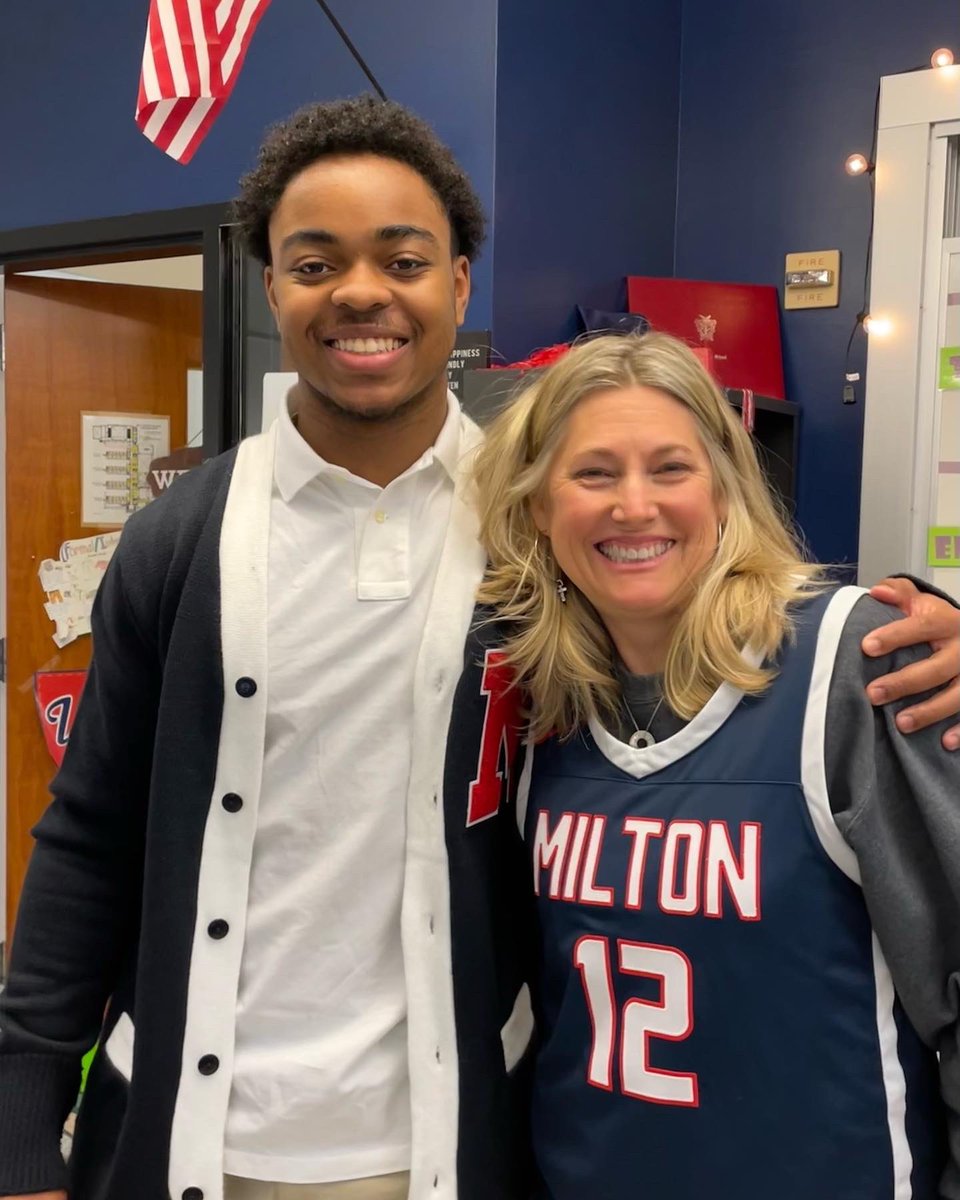 TamiSaren's tweet photo. Honored to wear Charles Oats’ #12 for senior night. Grateful for the character and influence he brings into my classroom. https://t.co/JDDFQBNR3c
