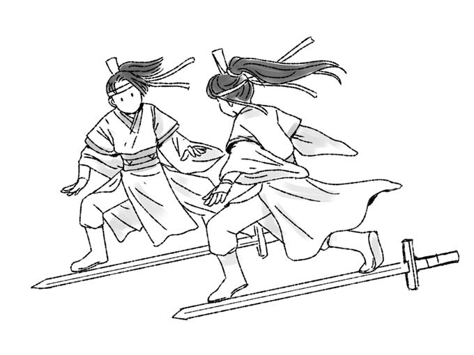 御剣にもあったレギュラースタンスとグーフィースタンス

#魔道祖師 