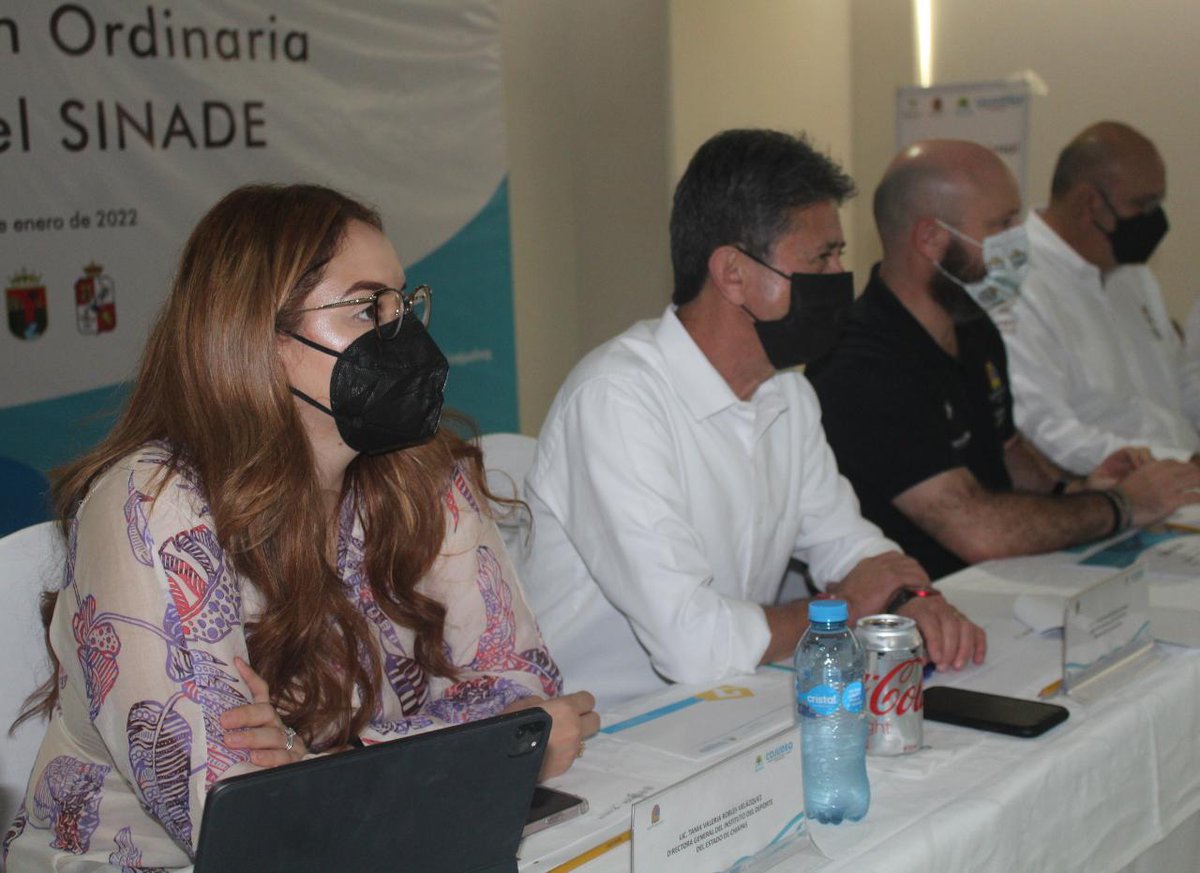 IndeporteChis's tweet image. La titular del #IndeporteChiapas estuvo presente en la Reunión Regional del #Sinade en Cancún, donde los 5 directores que conforman la región VIII acompañados de directivos de la #Conade, tomaron importantes decisiones de cara a los procesos selectivos a #nacionalesconade2022.
