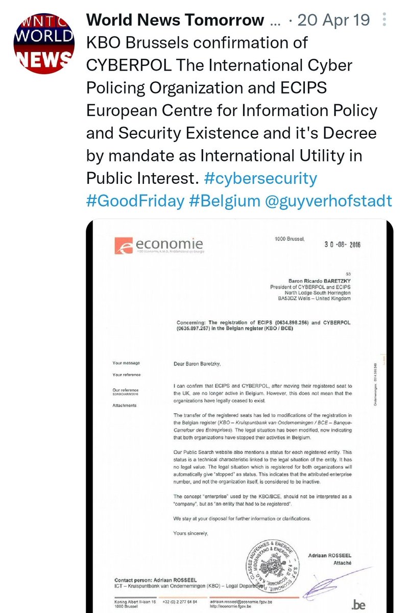 Wolverine1984's tweet photo. @EliotHiggins Particularly the last company is hilarious. An online news entity set up in order to make himself and his bogus CYBERPOL look legit:

World News Tomorrow Twitter account:
https://t.co/0i4lODzWUa

World News Tomorrow registration at Companies House:
https://t.co/FULR1Ro8eL https://t.co/SaZARbtRMP
