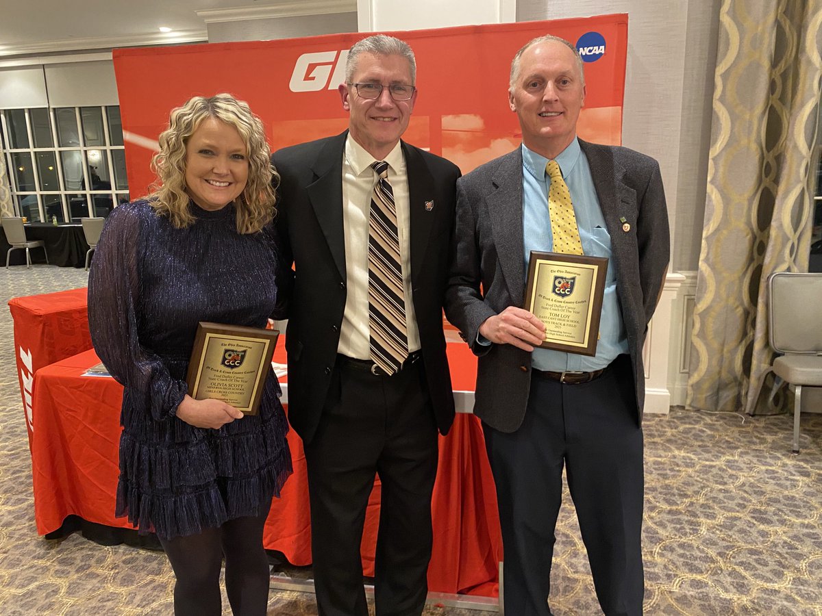 Standing w some State Coaches of the Year! What a great night!
Congratulations Olivia &amp; Tom!!
