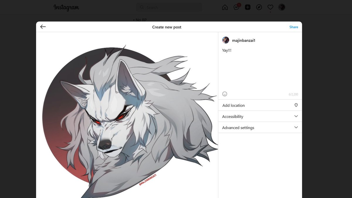 Huge news artists!
You can now post your work from desktop Instagram