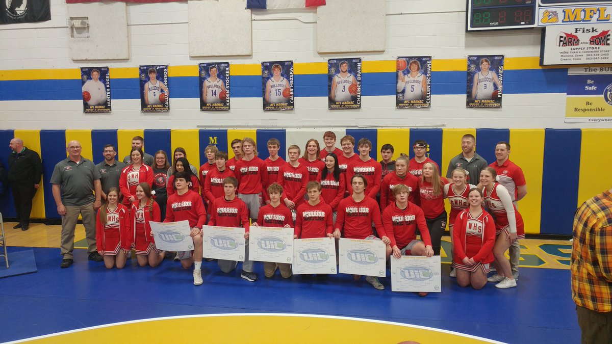 So proud of this crew!
2022 Upper Iowa Conference Wrestling Champions!!