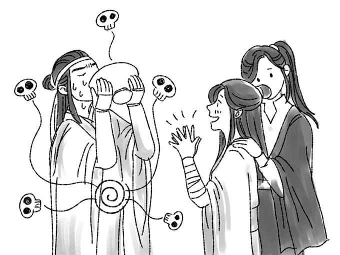 謝憐の料理を金丹で消す兄上

#魔道祖師 #天官賜福 