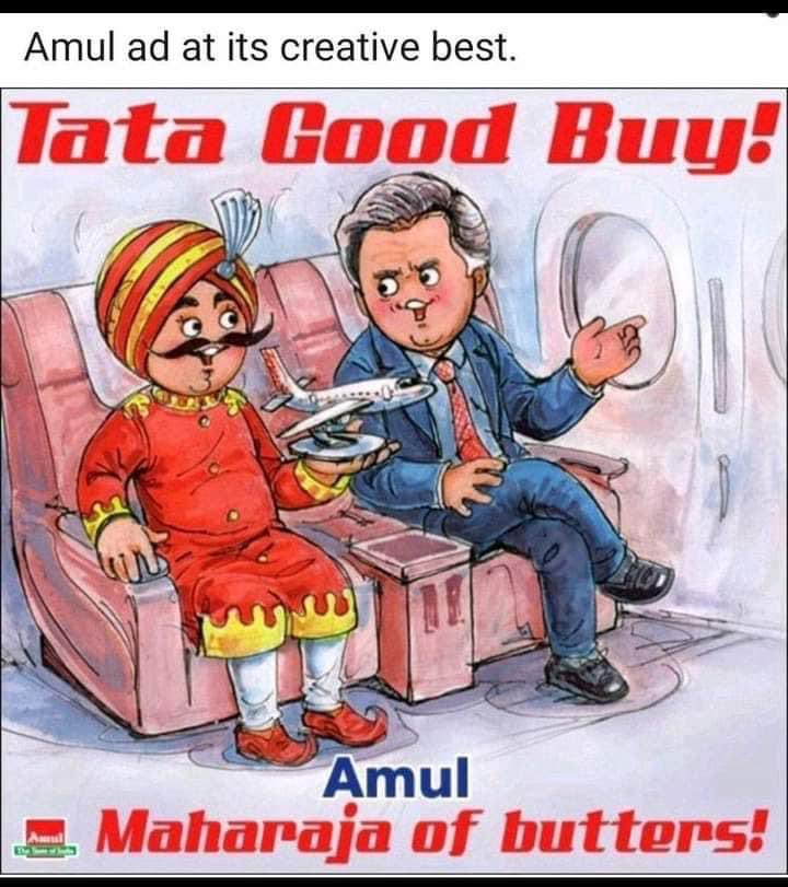 Brilliant ad as always ⁦<a href="/Amul_Coop/">Amul.coop</a>⁩
