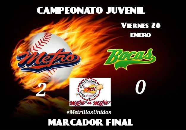 MetrillosUnidos's tweet photo. @panamametroficial a @bocastbeisbol 2 carreras a 0
#MetrillosUnidos
#SerieRegular
#MetroEsMetro
#YoSoyMetro
#MetroNoSeRinde https://t.co/E8rBXsPapm