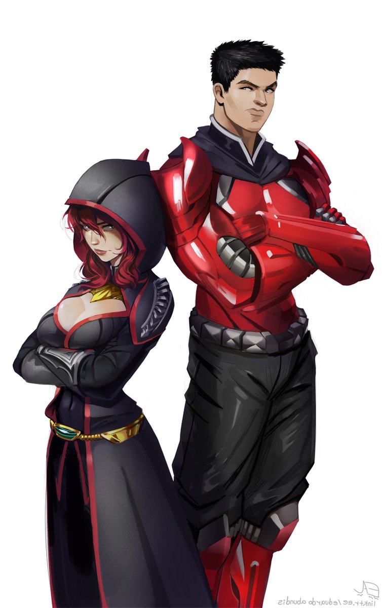 some characters from a comic book. #commission #art #photoshop #drawing #illustration #illustrating #abundango #fantasy #characterdesign #design #painting #animelike #digitalart