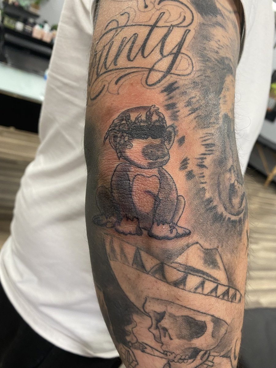 One of our members just got our <a href="/1GunnaGunna/">WUNNA</a> monkey tatted on them…

 NOW THATS 🅿️
#nft #NFTs #NFTCommunity #NFTGiveaway #crypto #cryptocurrency #eth