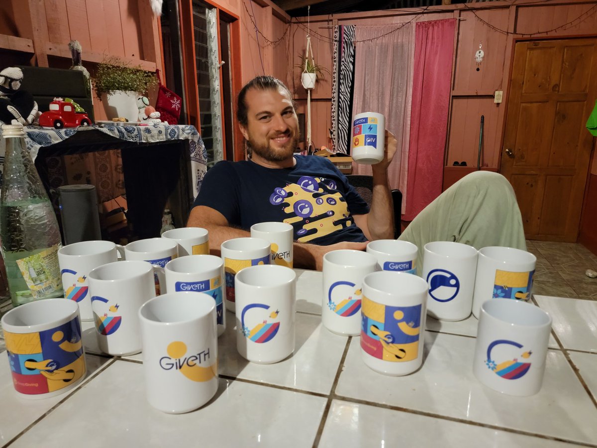 Giveth's tweet photo. โ๏ธ @griffgreen's mug shot. He's guilty of...
going a little overboard w/ #swag
#GIVdrop recipients, get yours with $gLove at https://t.co/8cHjFbSkxB ๐ https://t.co/q3ddKcO41q