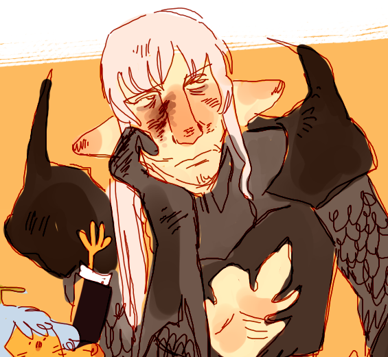 visibly struggling to find a form of him i enjoy drawing