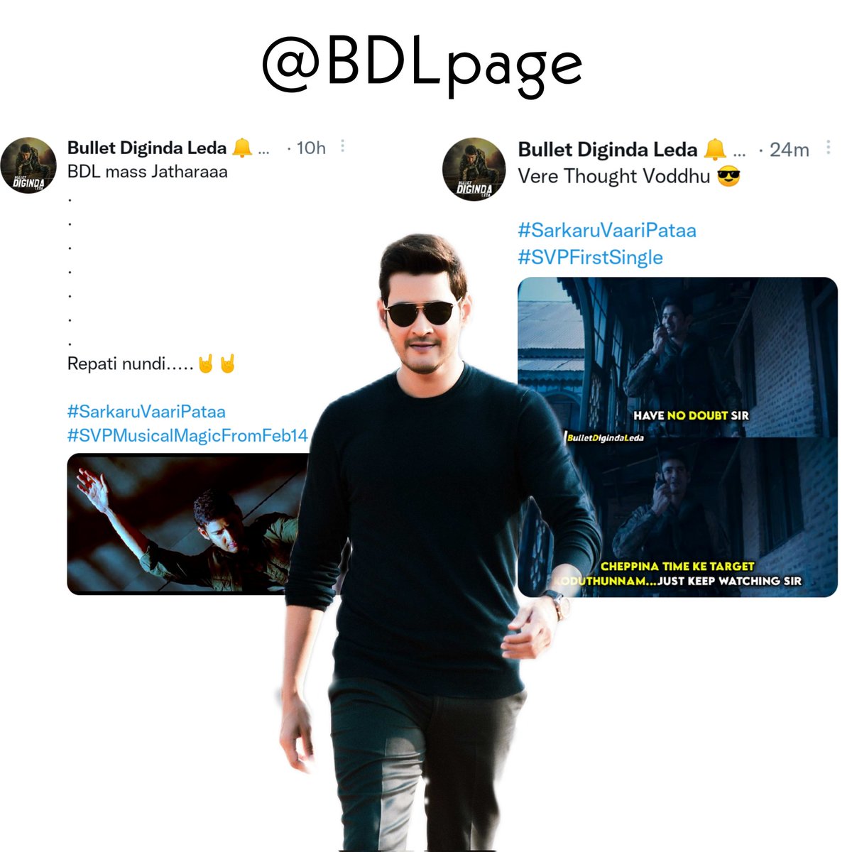 Mahesh__Khaleja's tweet photo. And the hunt begins from @BDLpage 😎🔥🔥

@Urstrulymahesh 
#SarkaruVaariPaata 
#SarkaruVaariPaataMusic https://t.co/qHzUlVP5oB