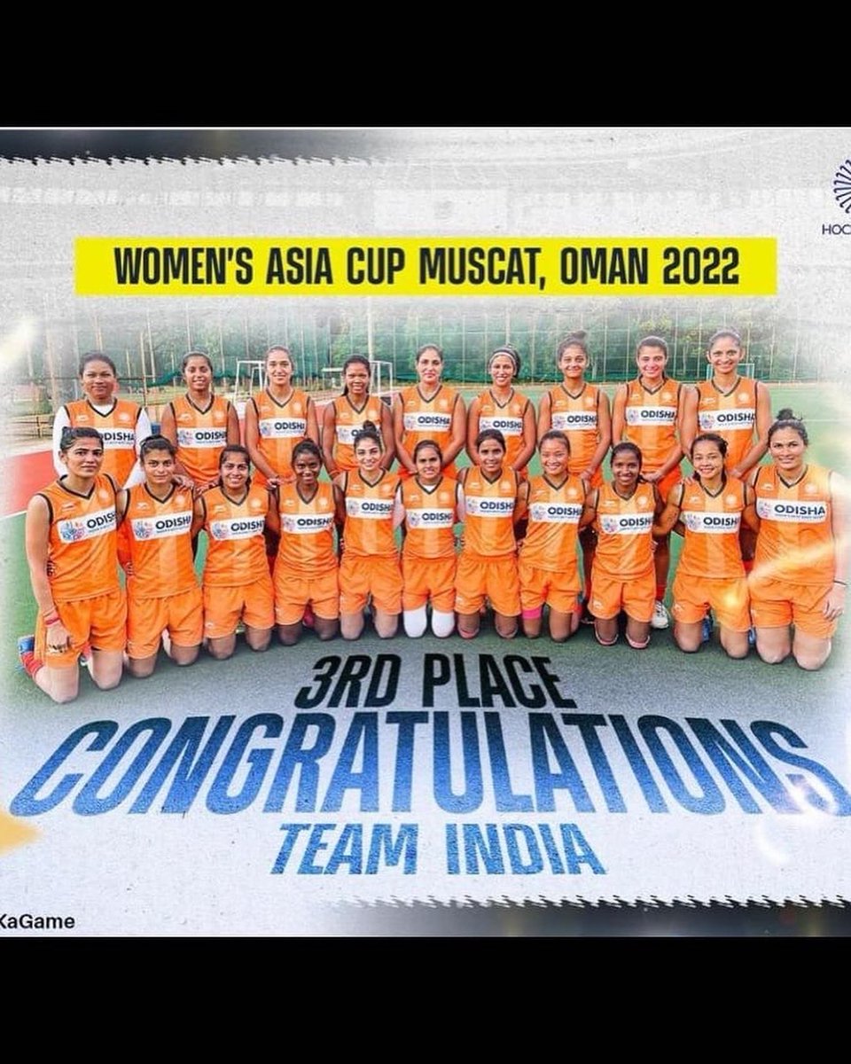 Women’s Asia cup cup 2022 Muscat Oman Bronze medal 🥉
