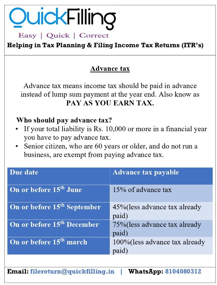 QuickFilling's tweet photo. #Taxation #AdvanceTax https://t.co/Gzz3tU1McQ