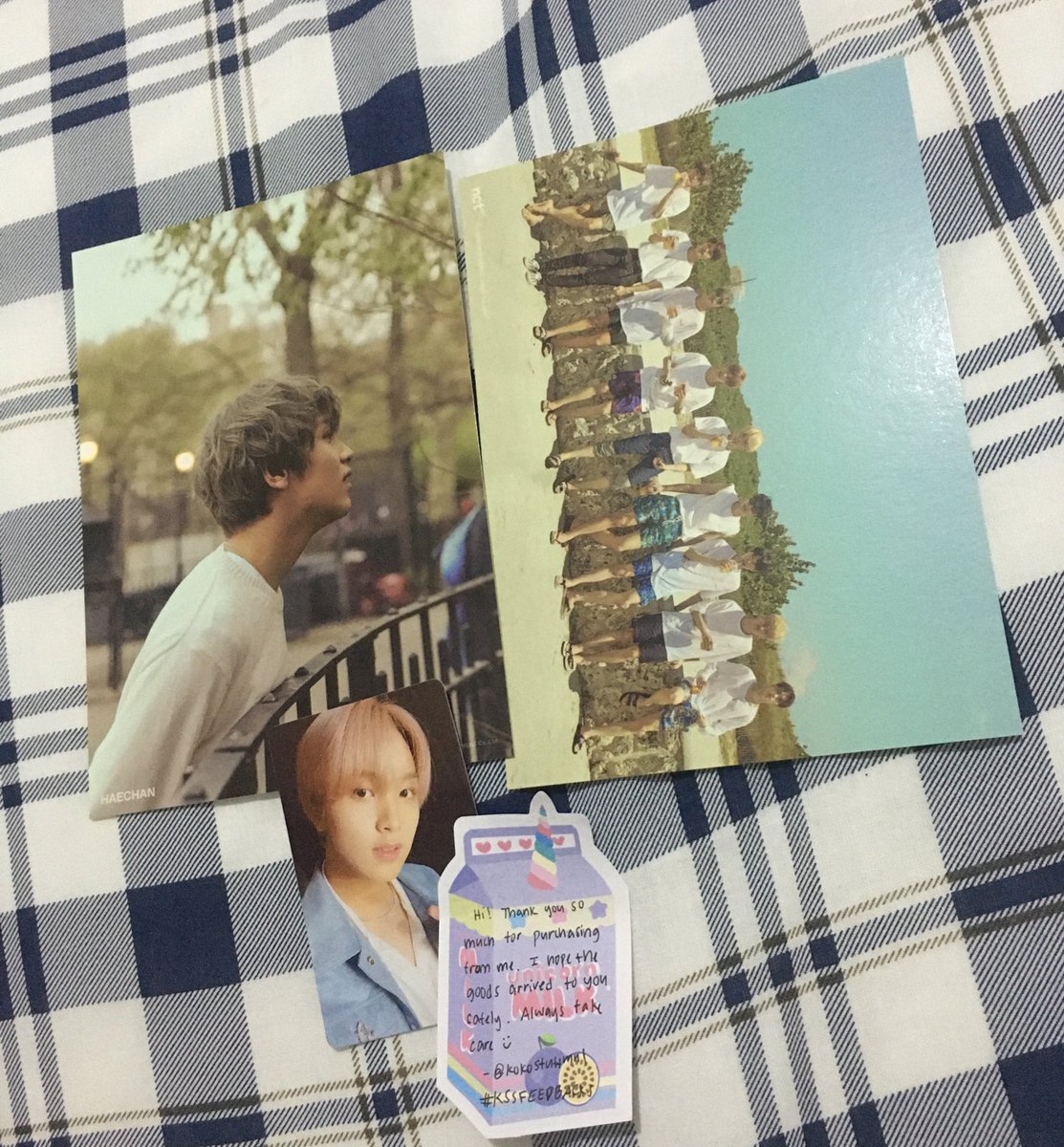 hycksu's tweet photo. one of my prio postcards came home safely!! thank you so much for the hassle free transaction & for packing it well ๐ฅบ๐
@kokostuffmnl #KSSFEEDBACKS https://t.co/h9piOBLdE1