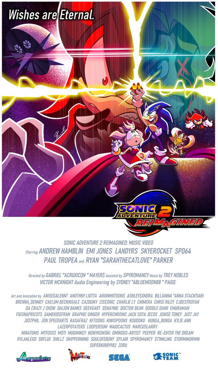 SA2 ANIMATED MV (@reimaginedsa2) on Twitter photo Tomorrow, the adventure continues.
Wishes are Eternal.
Breathtaking art is once again done by <a href="/ArionMiitoons/">🖌Arion 🎨MIITOONS✏️ Rashad</a> Tomorrow, the adventure continues.
Wishes are Eternal.
Breathtaking art is once again done by <a href="/ArionMiitoons/">🖌Arion 🎨MIITOONS✏️ Rashad</a>
