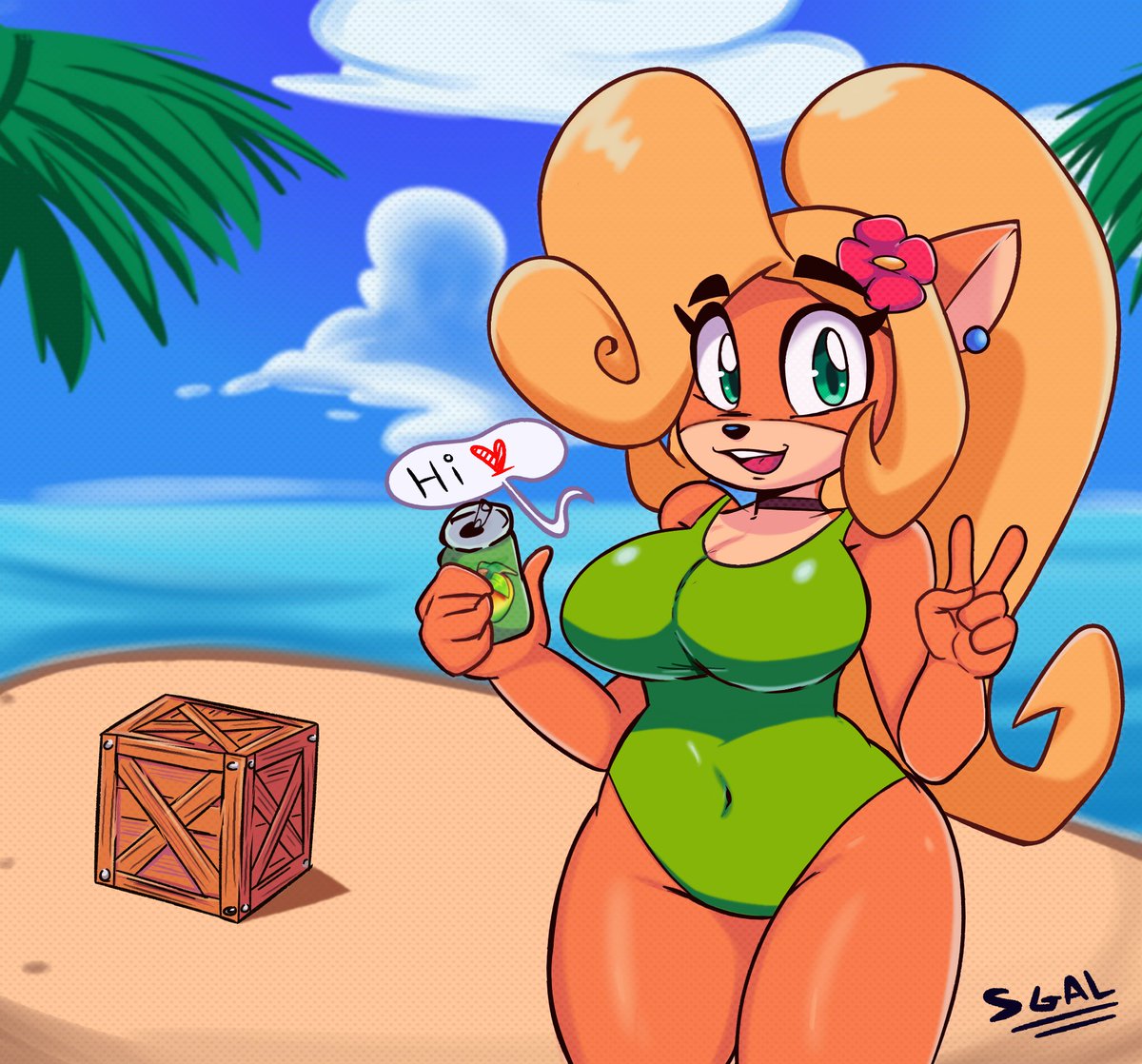 SG64_G's tweet photo. Coco Bandicoot Beach 🥥🏖️:D
(my hands hurt) https://t.co/6Gj5ZDlVJ8