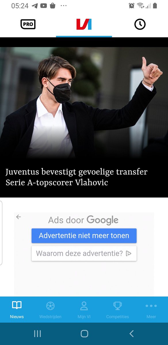 LammertAlbertus's tweet photo. Wtf plaatst #PieterZwart's #VINL #VoetbalInternational een #Vlahovic foto met #mondkap 

waarom niet zonder mondkap ?

Walgelijk walgelijk walgelijk
t laat wederom zien wiens Agenda jullie dienen @PieterZwartNL @SuleyOzturk #TomKnipping @iwanvanduren @KeesJansmaNL @Freek_JansenVI https://t.co/kZ0GR8GL6r