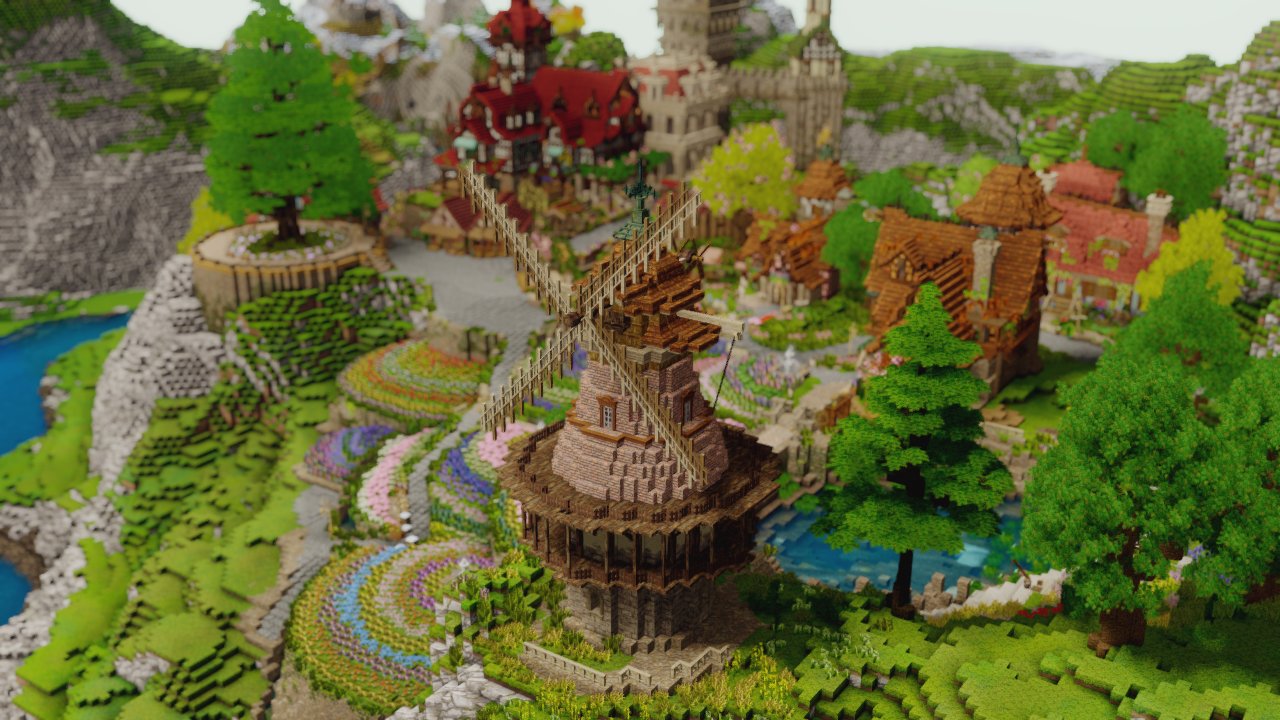 はすっこ Hasukko 動画の村 今の姿です 全体でばえるアングルがないのが弱み 次回からはそれができるように見晴らしのいい地形と開発していきます Minecraft Minecraft建築コミュ Miniaturia T Co Thbivah6kg Twitter