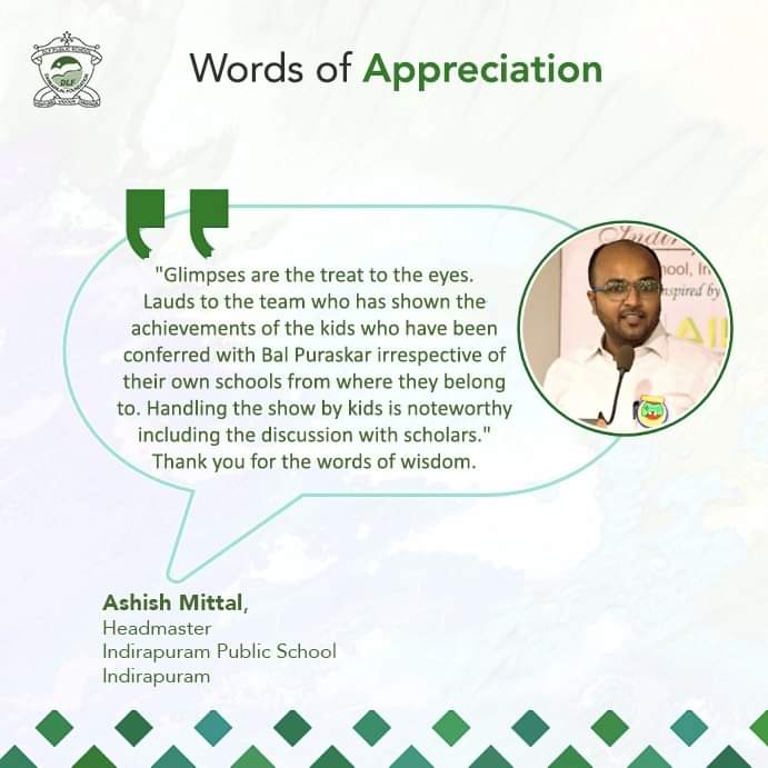 Ashish Mittal, Headmaster, Indirapuram Public School, Indirapuram, appreciates Delfites for the success of Republic Day celebration premier "तिरंगे की कहानी, डेल्फाइट्स की ज़ुबानी" <a href="/akmittals/">Dr. Ashish Kumar Mittal</a> <a href="/dp_2211/">Dimple Puri</a> <a href="/AboutImpact/">Monica Patel</a> <a href="/Mrignaini3/">Mrignaini</a> <a href="/DLFPS1996/">DLF Public School- A Thinking School with a Soul!</a> <a href="/ashokkp/">Ashok Pandey</a> <a href="/Upasnakiumang/">upasna Choudhaary</a> #AppreciationPost