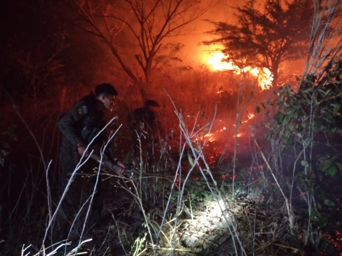 cm5351865's tweet photo. #LoÚltimo || Personal del Comando Sumpul de @FUERZARMADASV realiza tareas de extinción de incendio forestal en el sector de El Amatillo, Pasaquina, La Unión. https://t.co/h411lm4k1g https://t.co/VzLkvquzuS